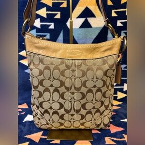 Coach Khaki Signature Bucket